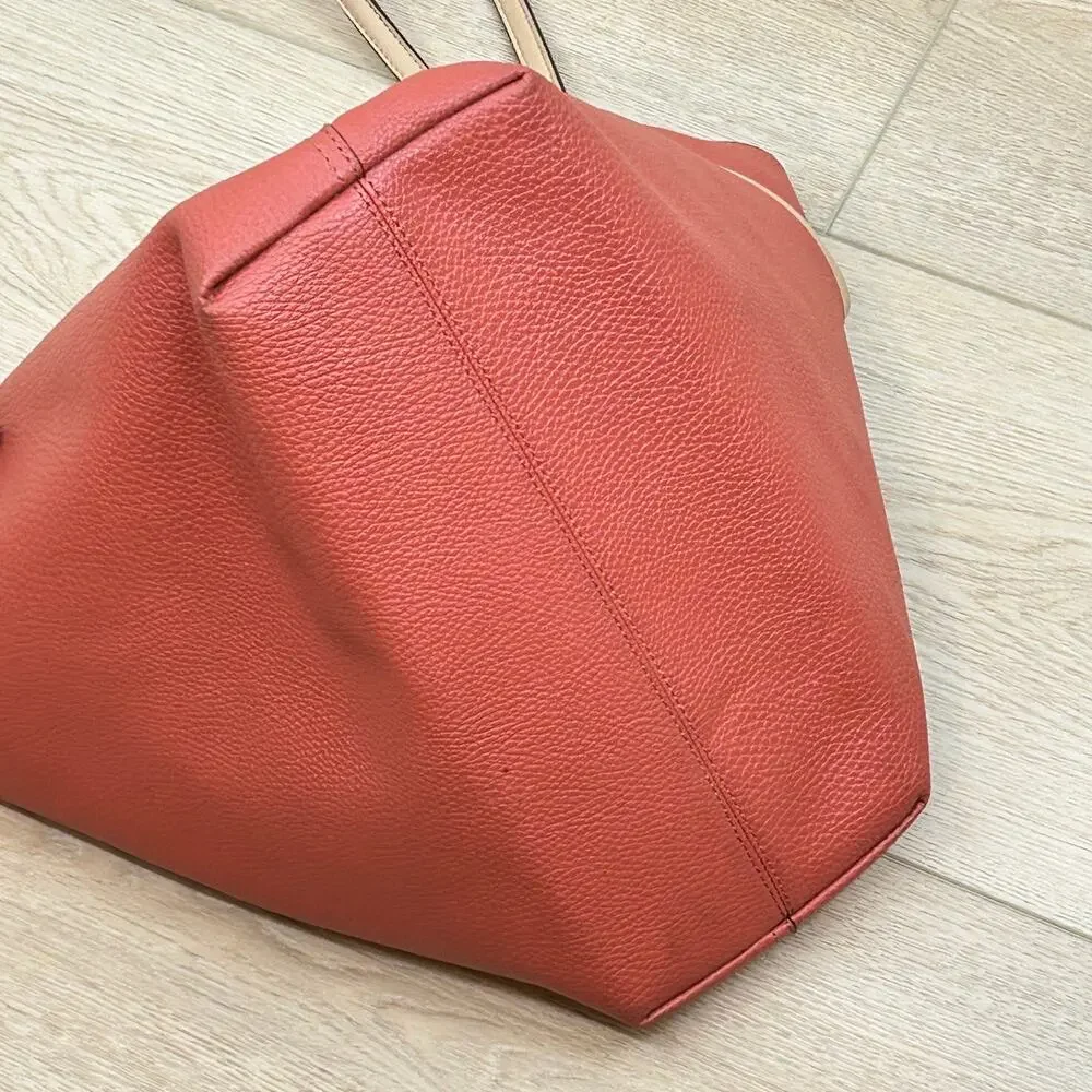 Tutilo NW Tote Shopper/school/work/laptop Bag Brick Orange and tan